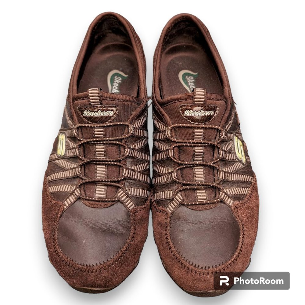 Skechers Sport Women's Dream Come True Fashion Sneaker Brown Trainers Bikers 7.5